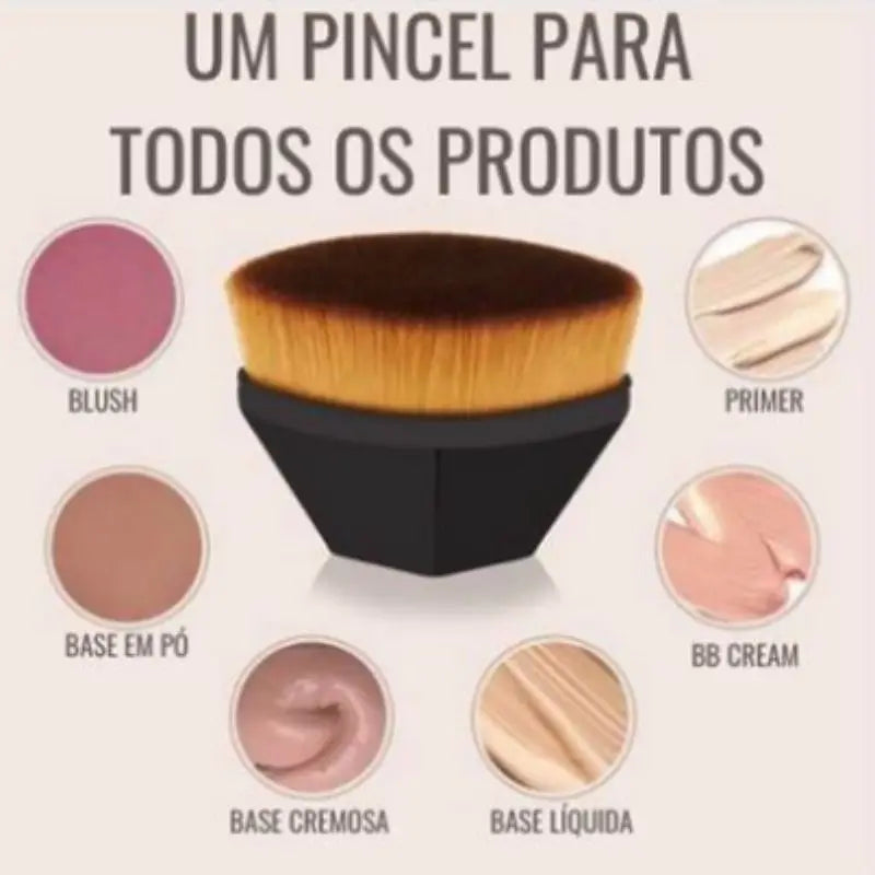 Pincel Para Base/BB Cream Hexágonal Para Maquiagem