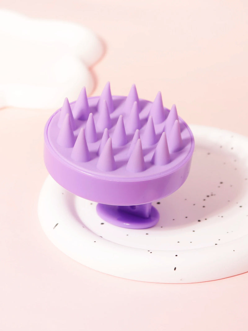 Escova Silicone Massageadora de Couro Cabeludo